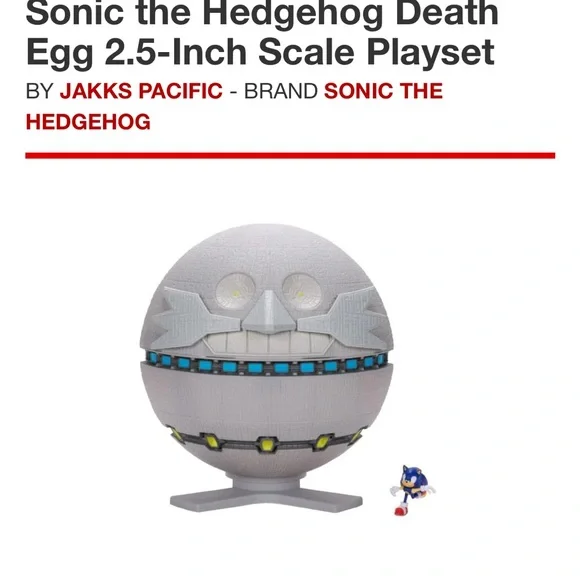 New! Sonic the Hedgehog Death Egg Battle Set - Blue, Red, Gray - Picture 6 of 6